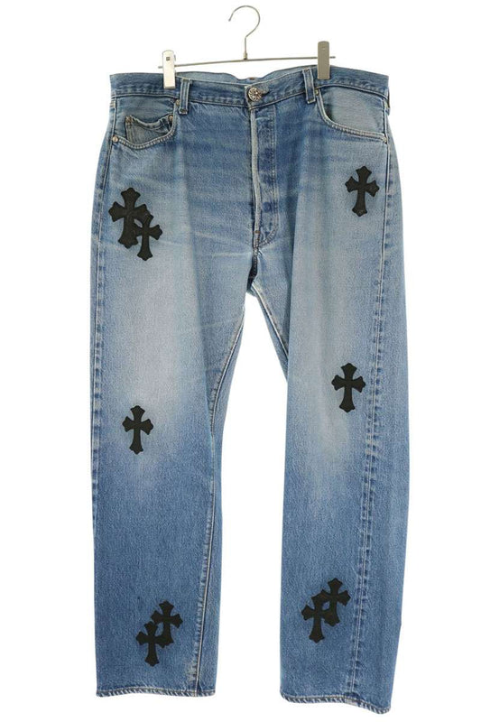 Chrome Hearts Levi's 501 Cross Patch Denim Multi Size 36