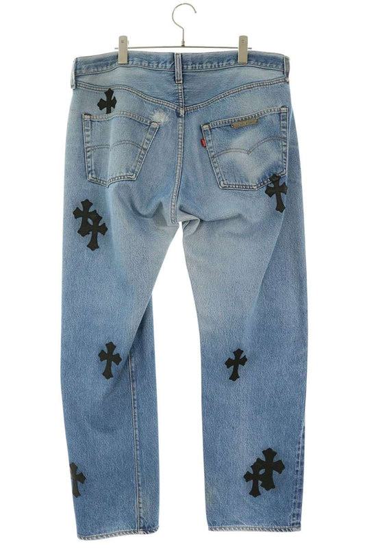 Chrome Hearts Levi's 501 Cross Patch Denim Multi Size 36