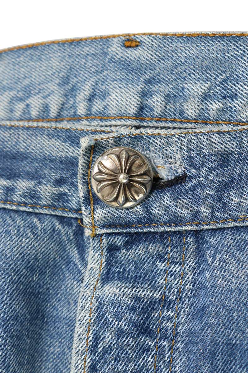 Chrome Hearts Levi's 501 Cross Patch Denim Multi Size 36