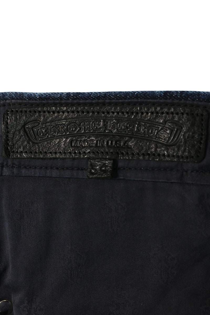 Chrome Hearts KS FIT DENIM PANTS Wide Washed Multi Size 34