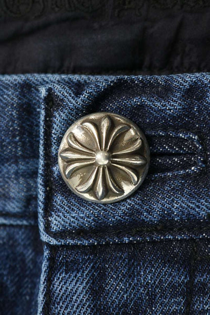 Chrome Hearts KS FIT DENIM PANTS Wide Washed Multi Size 34