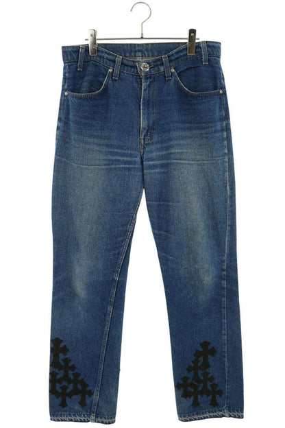Chrome Hearts Washed 517 Cross Patch Jeans Multi Size 33