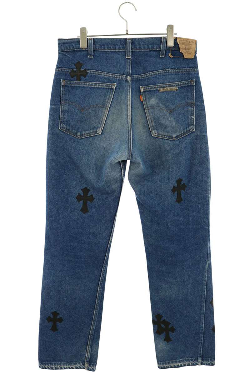 Chrome Hearts Washed 517 Cross Patch Jeans Multi Size 33