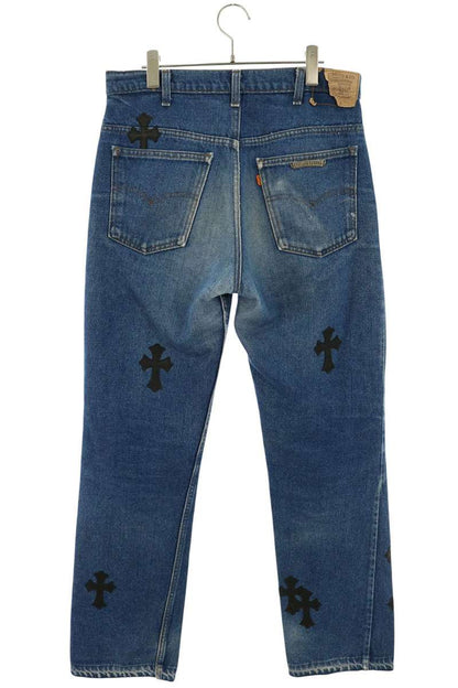Chrome Hearts Washed 517 Cross Patch Jeans Multi Size 33