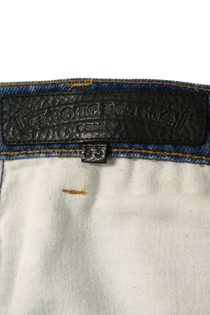 Chrome Hearts Washed 517 Cross Patch Jeans Multi Size 33