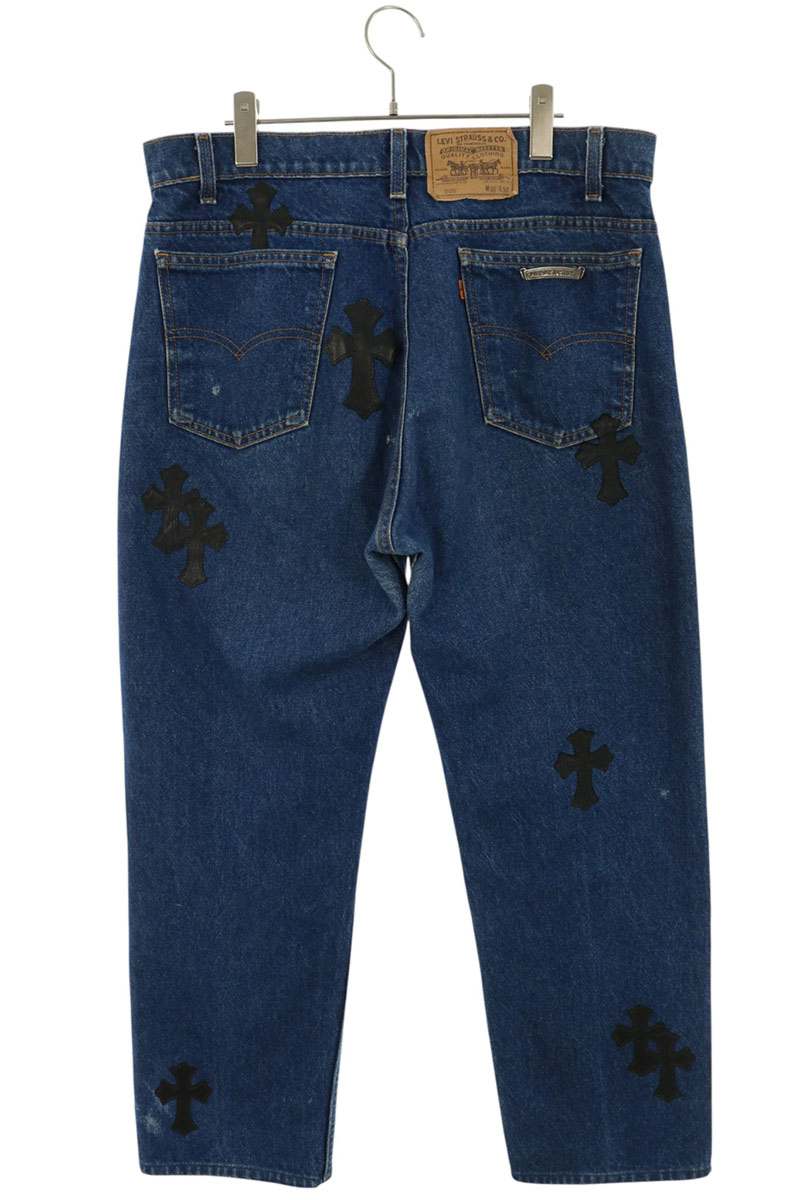Chrome Hearts Washed 505 Cross Patch Jeans Multi Size 34