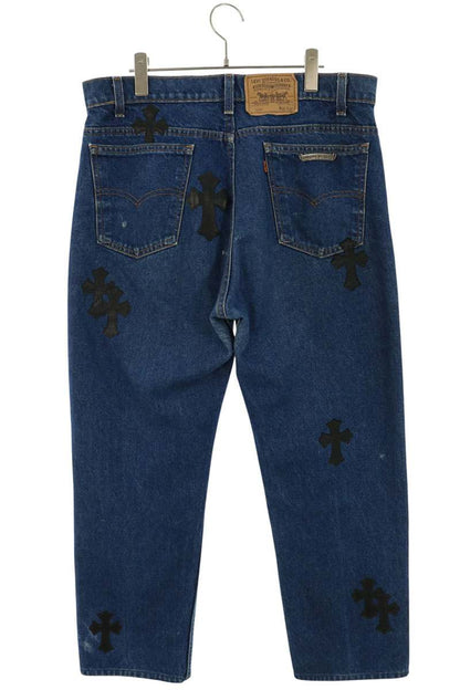 Chrome Hearts Washed 505 Cross Patch Jeans Multi Size 34