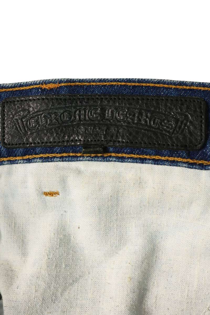 Chrome Hearts Washed 505 Cross Patch Jeans Multi Size 34