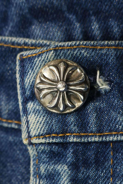 Chrome Hearts Washed 505 Cross Patch Jeans Multi Size 34