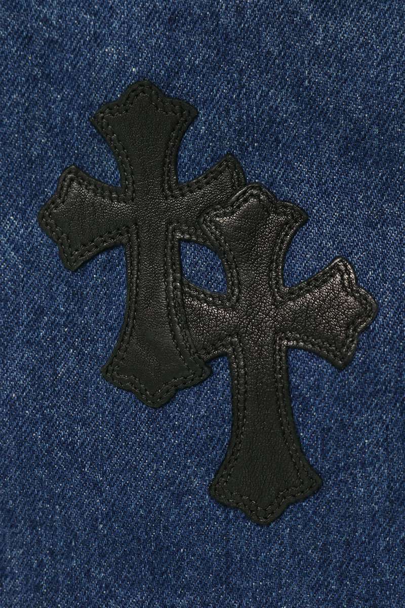 Chrome Hearts Washed 505 Cross Patch Jeans Multi Size 34