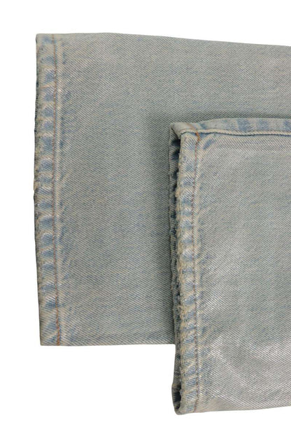 ACNE STUDIOS Coated Regular Fit Denim Light Blue Size 31