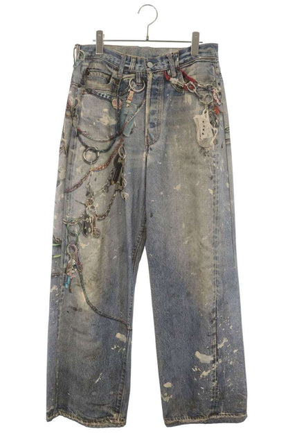 ACNE STUDIOS 1981M Trompe L'oeil Jeans Indigo Size 46