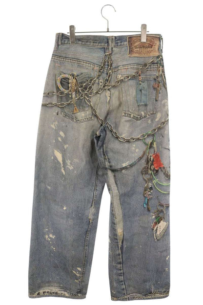 ACNE STUDIOS 1981M Trompe L'oeil Jeans Indigo Size 46