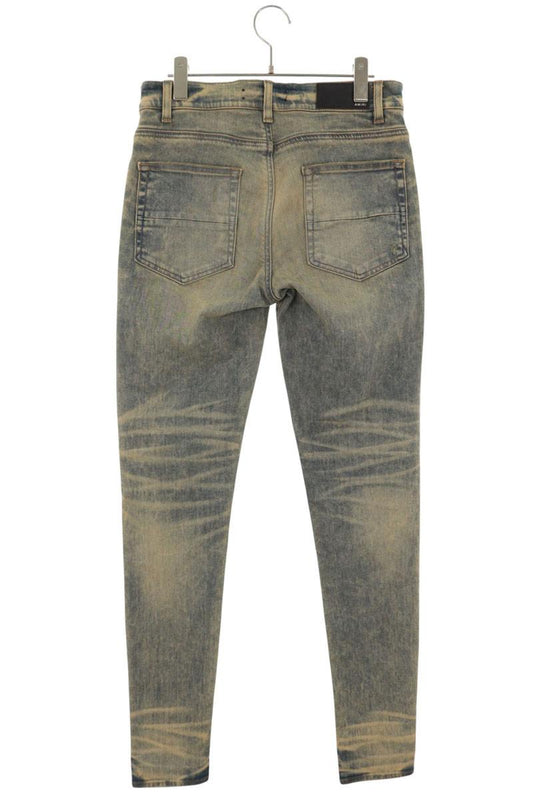 AMIRI MX1 Damaged Repaired Skinny Denim Blue Size 32