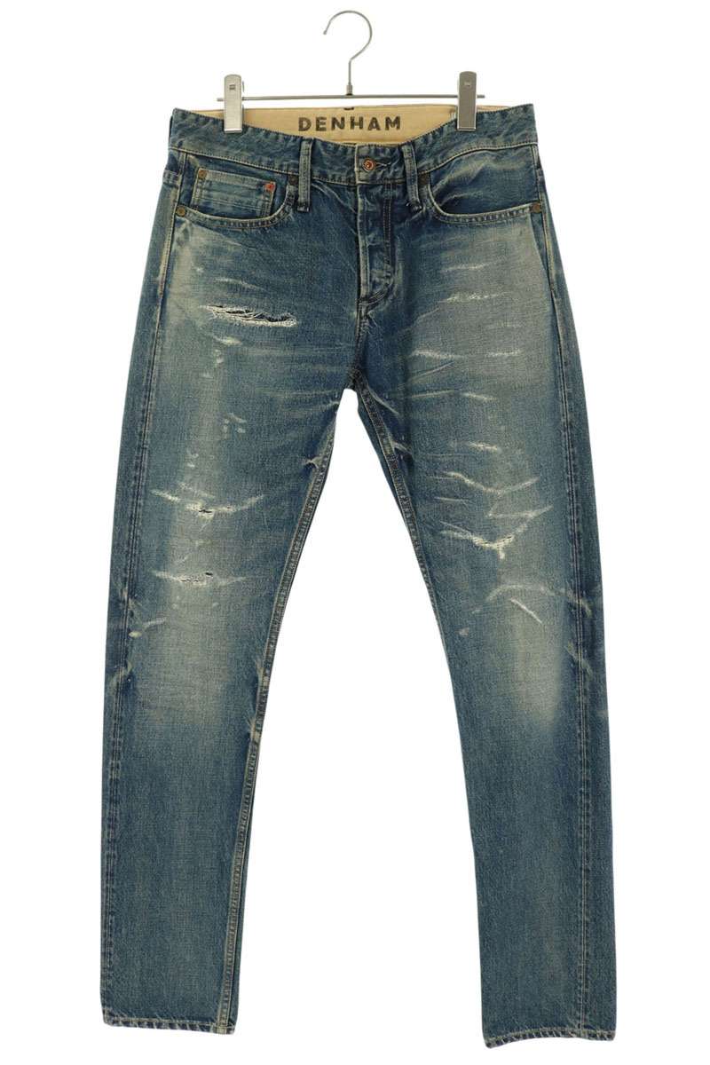 DENHAM RAZOR MIJG Distressed Repair Jeans Size 30