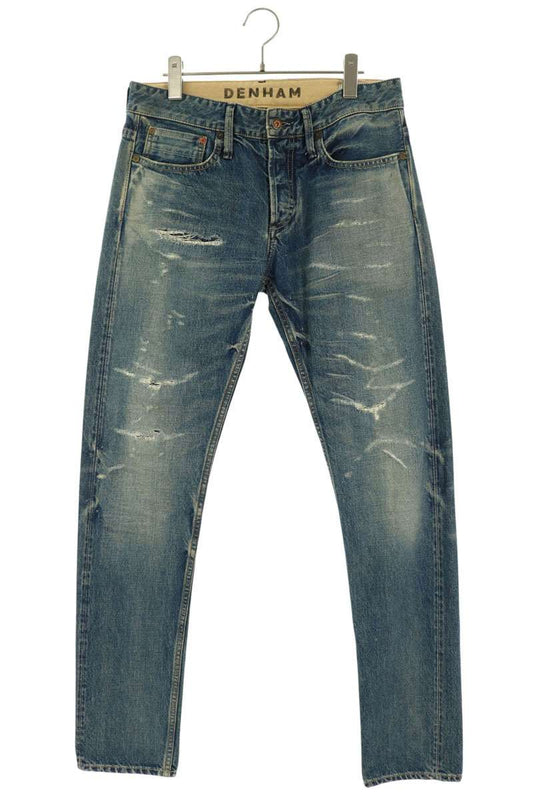 DENHAM RAZOR MIJG Distressed Repair Jeans Size 30
