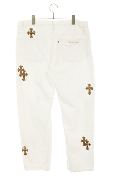 Chrome Hearts U VNTG JEAN WH RED TAB Patch Jeans Size 36