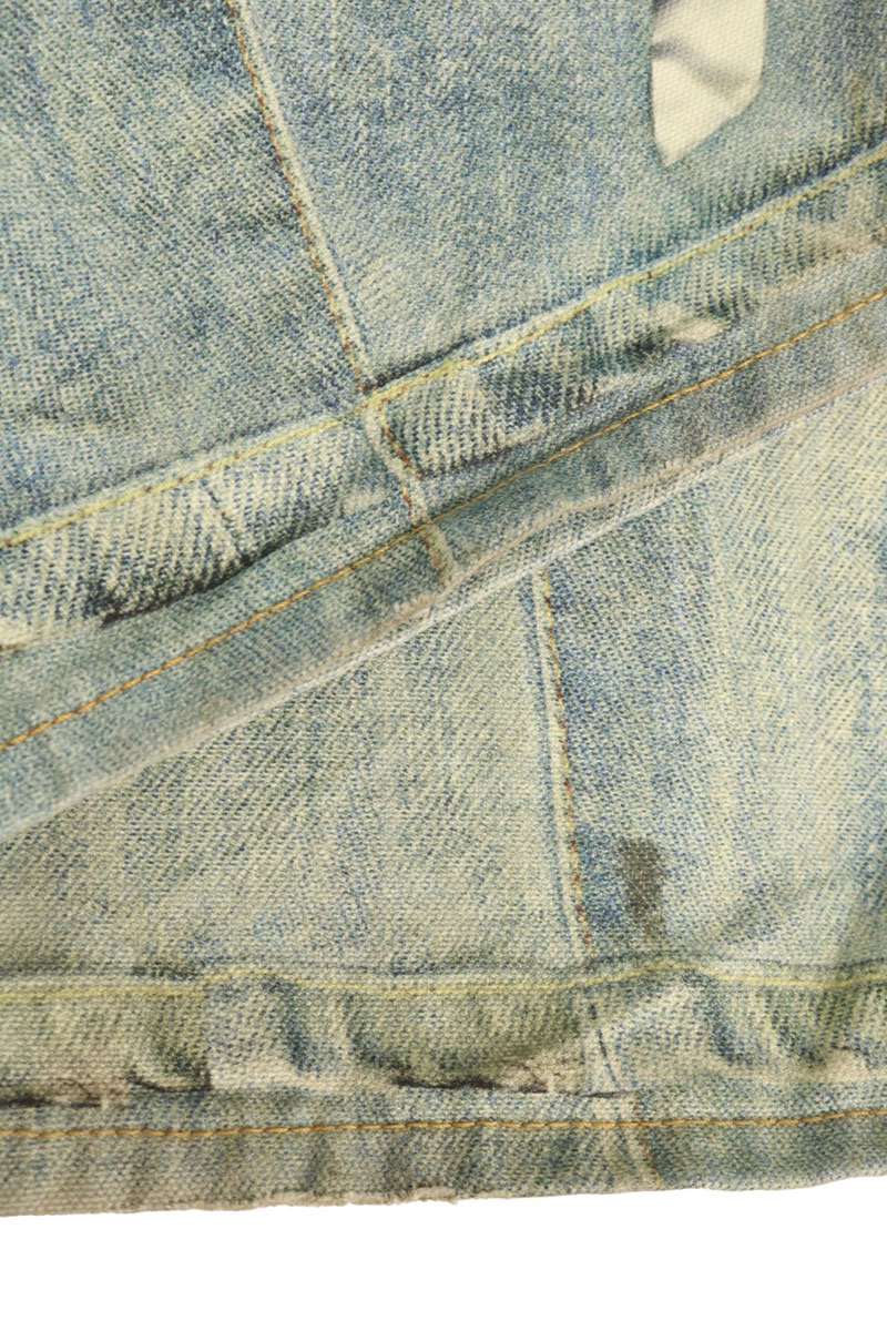 ACNE STUDIOS Trompe L'oeil Loose Fit Denim Jeans Size S