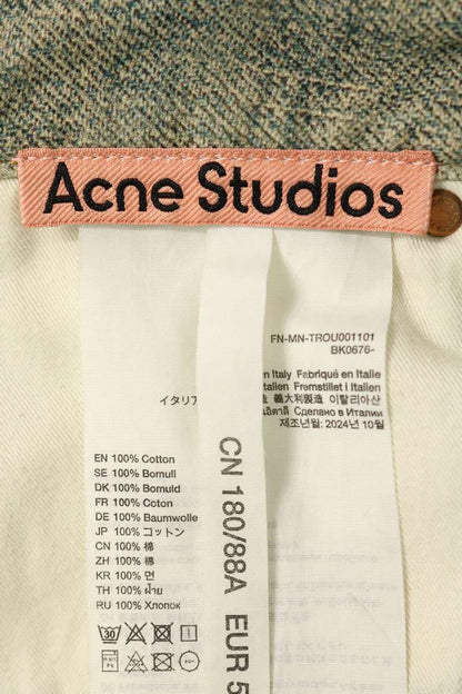 ACNE STUDIOS Keychain Print Baggy Denim Jeans Size 50