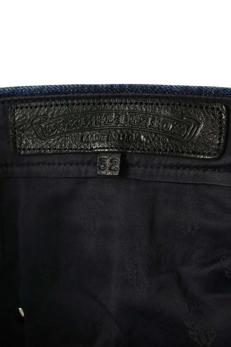 Chrome Hearts KS FIT Wide Washed Denim Jeans Pants Size 32
