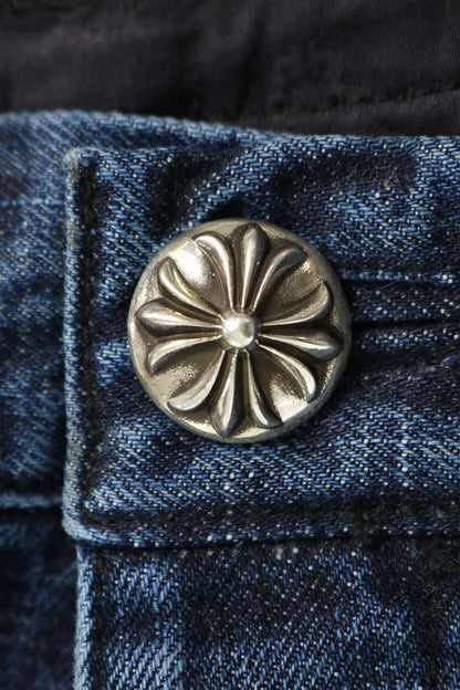 Chrome Hearts KS FIT Wide Washed Denim Jeans Pants Size 32