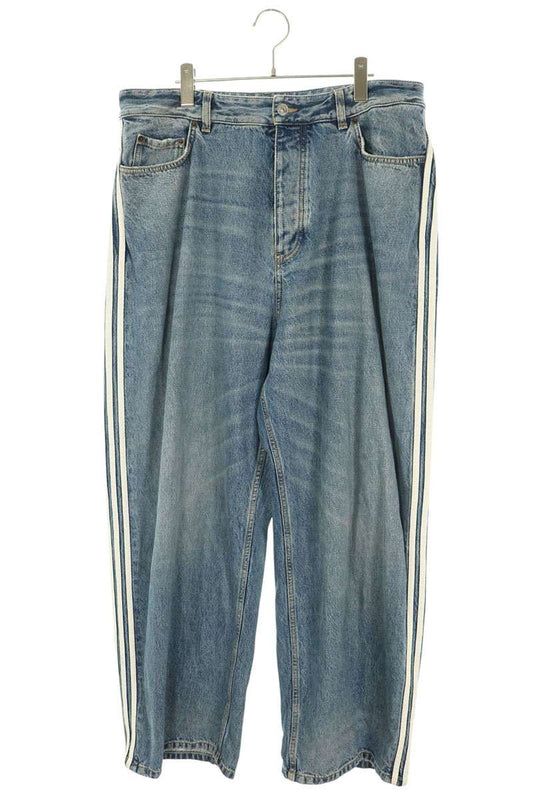 BALENCIAGA 23SS x adidas Side Line Baggy Denim Jeans Size M