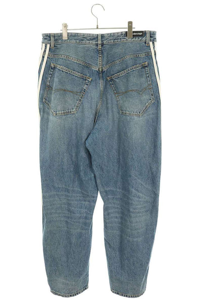 BALENCIAGA 23SS x adidas Side Line Baggy Denim Jeans Size M