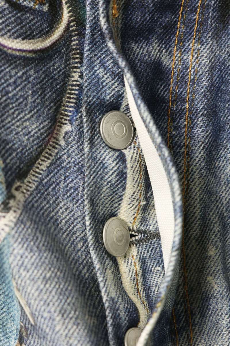 ACNE STUDIOS 1981M Trompe L'oeil Jeans Indigo Size S