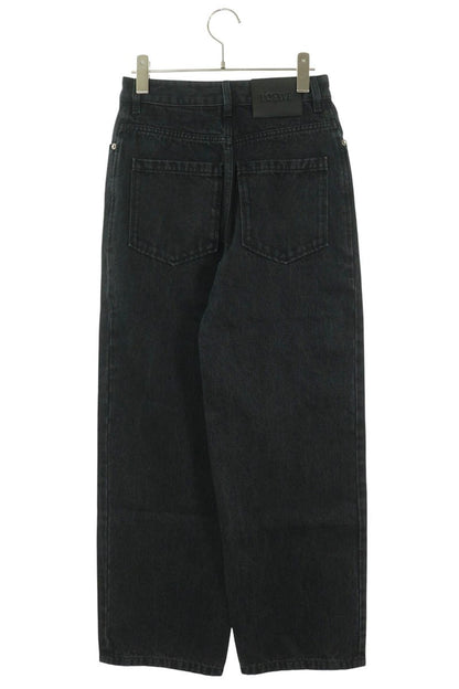 LOEWE Anagram Embroidered Black Denim Jeans Size 32
