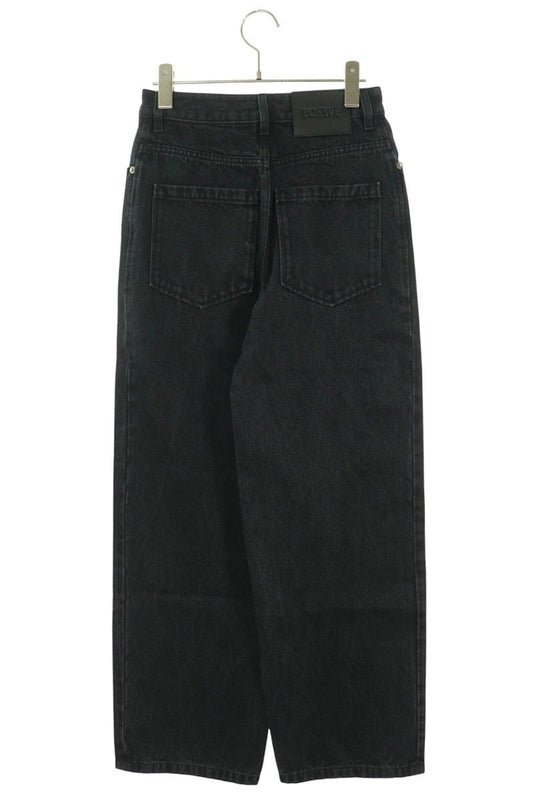 LOEWE Anagram Embroidered Black Denim Jeans Size 32