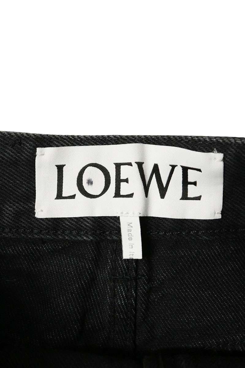 LOEWE Anagram Embroidered Black Denim Jeans Size 32