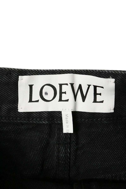 LOEWE Anagram Embroidered Black Denim Jeans Size 32