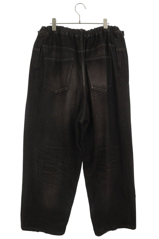 MIHARAYASUHIRO EMBEDED Wide Denim Trousers Black Size 48