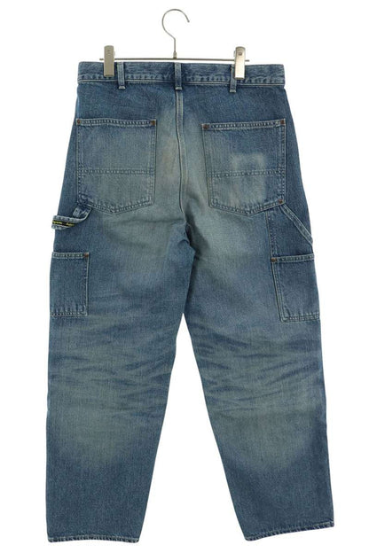 SUPREME Worn Double Knee Denim Painter Jean Blue Size 30