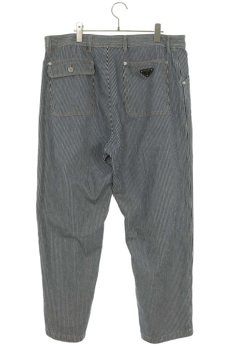 PRADA Isetan Limited Stripe Denim Jeans Blue Size L