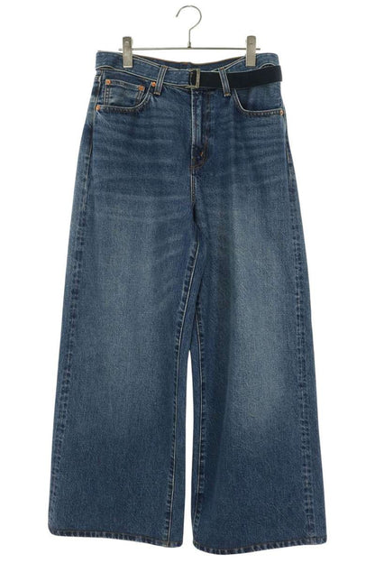 LEVI'S 25SS Sacai Belted Wide Baggy Denim Pants Blue Size 1