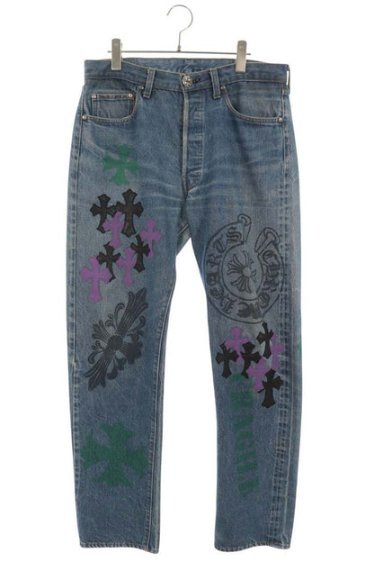 Chrome Hearts x Levi's Stencil Paint Patch Jeans Size 32