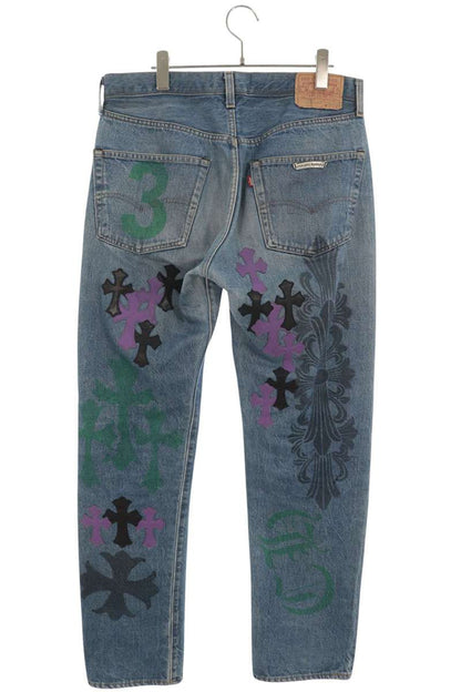 Chrome Hearts x Levi's Stencil Paint Patch Jeans Size 32