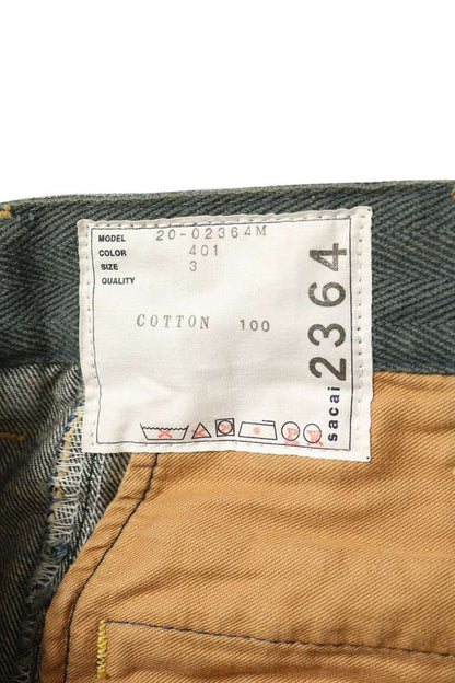 Sacai Belted Biker Jeans Blue Size 3