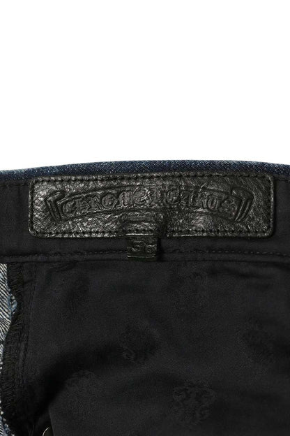 Chrome Hearts JEAN SL FLEURKNEE Cross Jeans Multi Size 36