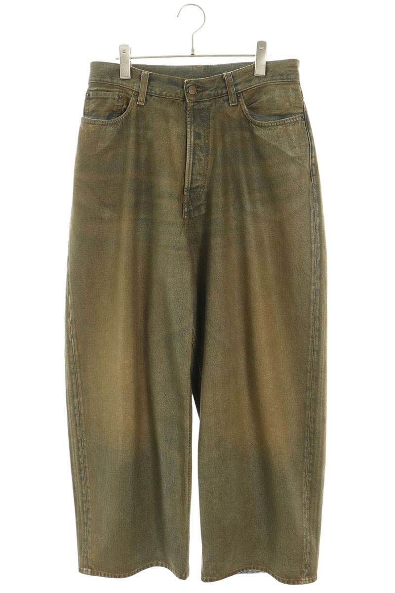 ACNE STUDIOS Coated Super Baggy Fit Jeans Indigo Size 32