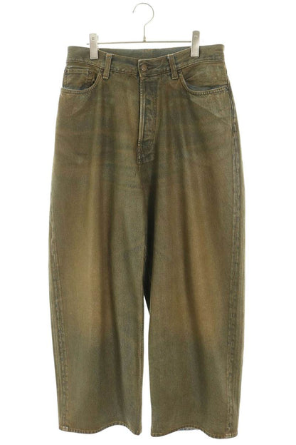 ACNE STUDIOS Coated Super Baggy Fit Jeans Indigo Size 32
