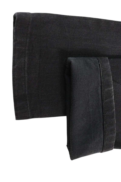 SAINT LAURENT PARIS Distressed Skinny Denim Black Size 26