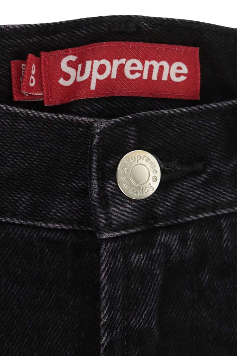 SUPREME 25SS Baggy Denim Jeans Black Size 30