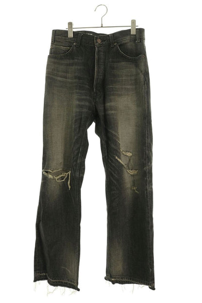 CELINE Distressed Wesley Denim Jeans Black Size 31