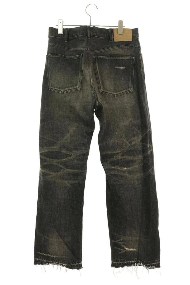 CELINE Distressed Wesley Denim Jeans Black Size 31