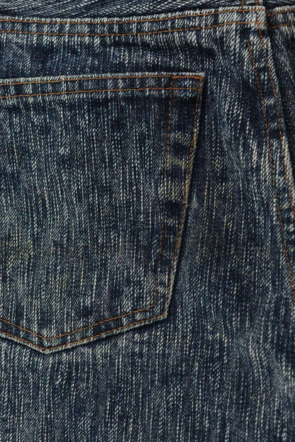BALENCIAGA Blue Straight Button-Fly Denim Jeans Size 29