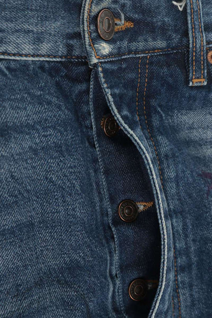 BALENCIAGA Gravity Crash Distressed Denim Jeans Size XS