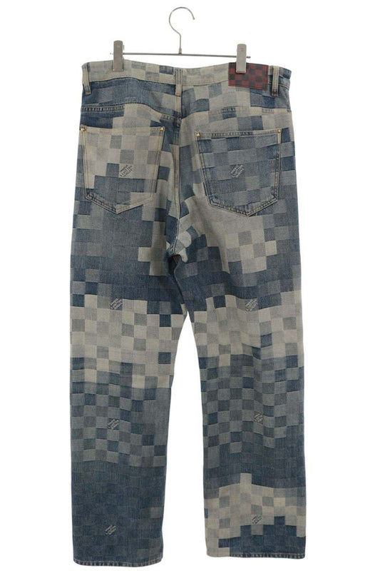 LOUISVUITTON 24SS Damier Skate Denim Jeans Size 33