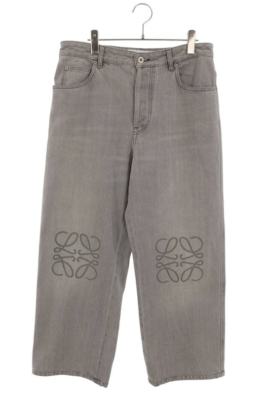 LOEWE Anagram Embroidered Baggy Denim Jeans Size 48